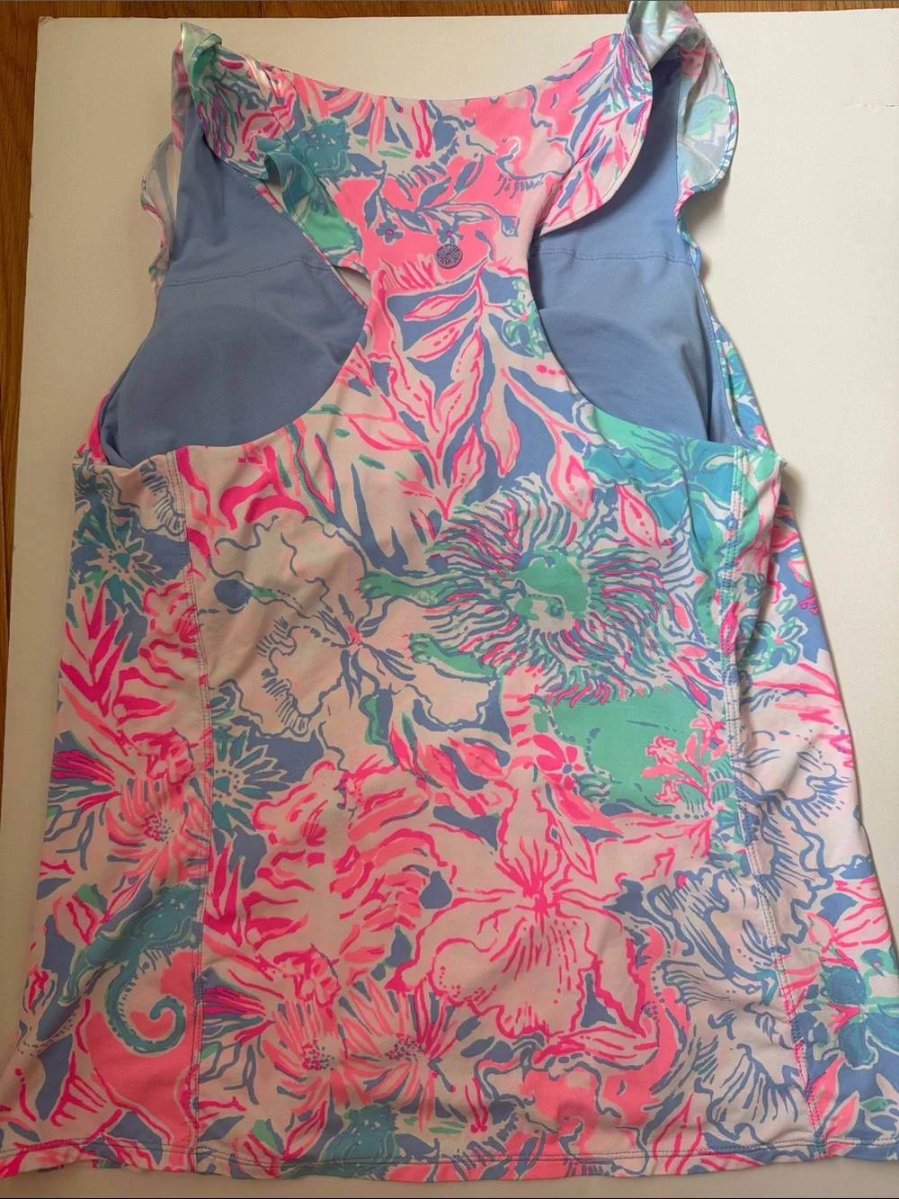 🌸🌸EUC Lilly Pulitzer Luxletic Racerback Bra Top - Picture 4 of 6